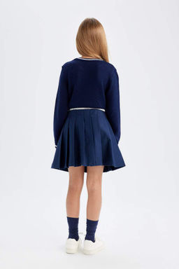 Юбка из габардина для девочки - Defacto фото 5