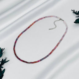 Колье из Шпинели "градиент"