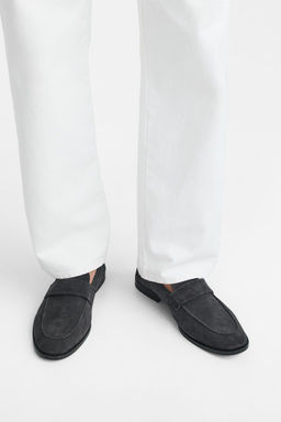 LEATHER PENNY LOAFERS - Zara фото 4