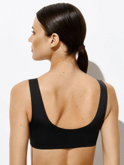 OmD 1142B Invisible Майка Топ женская (кроп-топ на широких бретелях с вкладышами), PA - caramello - Omsa фото 6