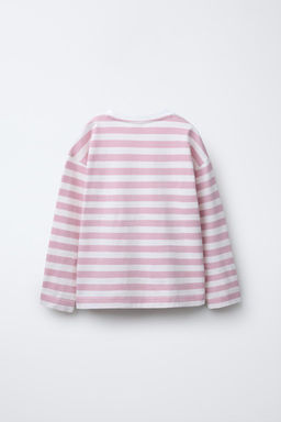 HEART EMBROIDERY STRIPE T-SHIRT - Zara фото 2