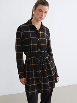 Beli Ku?akl? Ekose Kad?n G?mlek Tunik