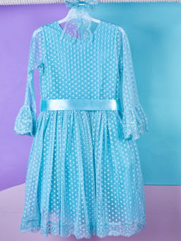 Платье голубой NB0121