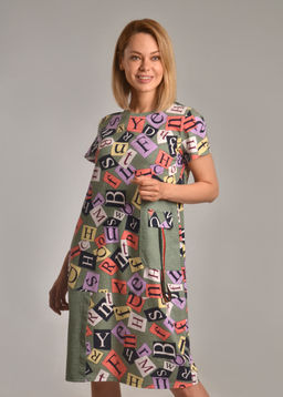 Платье женское МАРСЕЛЬ-2 (с рисунком зеленый №30)