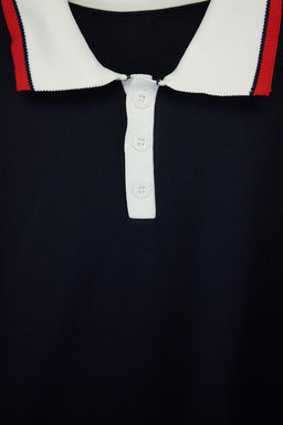 Lacivert Regular Polo Yaka Duz Polo Yaka T-shirt TMNSS26PO00032 - Trendyolmilla фото 2