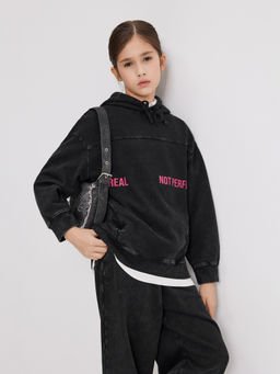 ACOOLA / Джемпер детский для девочек Ibis_h темно-серый  фото 5