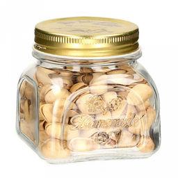 Банка стеклянная с винтовой крышкой "Хоммейд (Home Made)" 0,3л, 8х8х8см, металлическая крышка, Pasabahce (Россия)