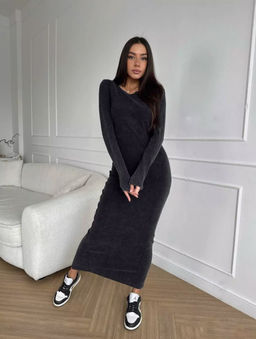 K12126 Платье (хлопок) ЧЕРНЫЙ