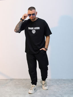 Футболка оверсайз унисекс " MARI ASSR" черный