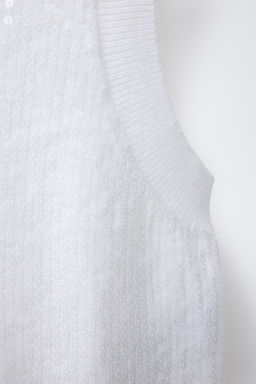 KNITTED SEQUIN TOP - Zara фото 4