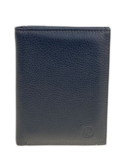 Мужское портмоне из натуральной кожи, цвет черный