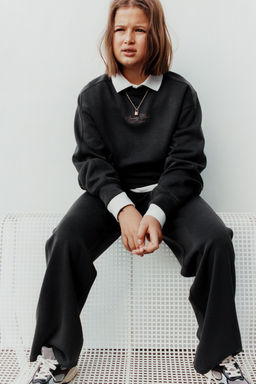 SWEATSHIRT WITH RAISED SLOGAN - Zara фото 6