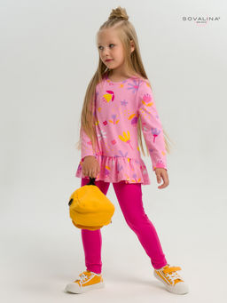 Костюм Алиса цветы барби-фуксия - Sovalina фото 23