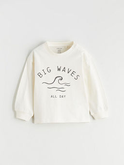 Bask?l? Erkek Bebek Ti??rt ve Pantolon