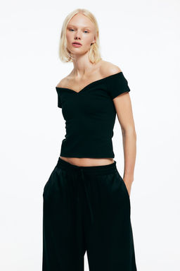Top off-the-shoulder corto - H&m фото 3