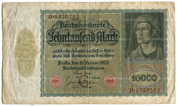 10000 марок 1922 года Германия