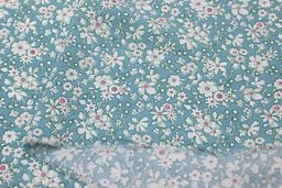 Штапель Малика цв.бирюзово-зеленый винтаж-2, СОРТ2, ш.1.42м, вискоза-100%, 90гр/м.кв - Купава фото 9