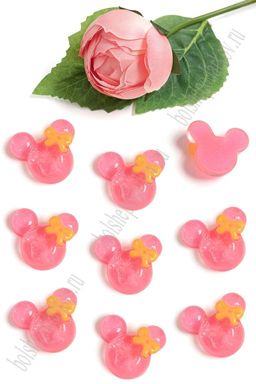 Кабошон "Мультик" (50 шт) SF-5716, ярко-розовый