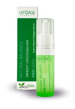 Latuage Сыворотка для лица "Hydro-Marine Collagen Serum" эффект омоложения 15г