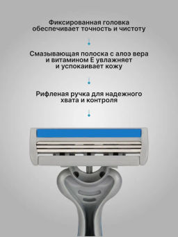 Zollider Force 3 MAX Одноразовые бритвенные станки 3 лезвия, 4+1 шт  фото 5