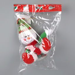 Ёлочная игрушка Снеговичок, 10х22х14 см, 5 LED, от батареек, свечение мульти - Luazon lighting фото 6