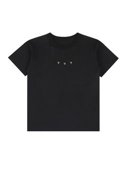 Футболка детская Апрель чёрная хлопок  фото 3