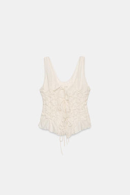 TOP FRUNCES LAZOS / Crudo - Zara фото 6
