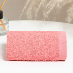 Цена за 5 шт. Полотенце махровое 30х30см (фас 5шт) коралл, хлопок 100%, 360 г/м2