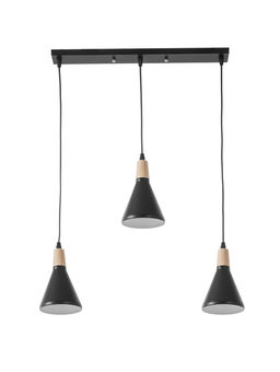 Светильник подвесной 10286/3, 3хE27, 40 Вт, чёрный