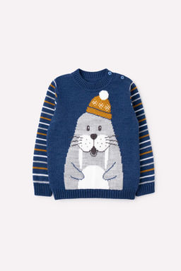 КВ 30102/ш/синий джемпер д/мал яс