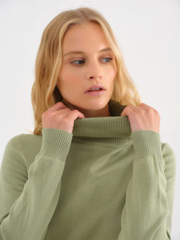 Conso/KTL 230635 - pale olive Водолазка женская
