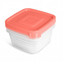 Набор контейнеров для прод. "Унико" квадр. 0,45 л 3шт. (СВЧ) арт.С215