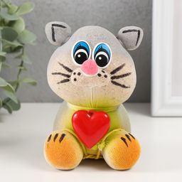 Растущий подарок травка «Кот серый», фигурка для выращивания, МИКС