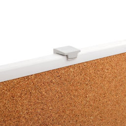 Доска пробковая 60×90 см, Calligrata, в ПВХ рамке белого цвета