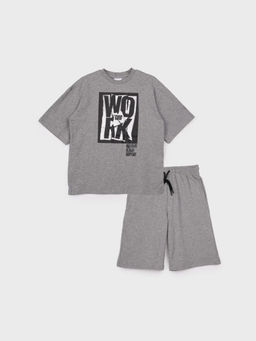 12511125 Комплект для мальчиков: фуфайка (футболка), шорты - Playtoday фото 5