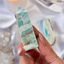 Кристалл из голубого Арагонита