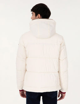 Ekru Kap__onlu Dolgulu Mont - Pierre cardin фото 5