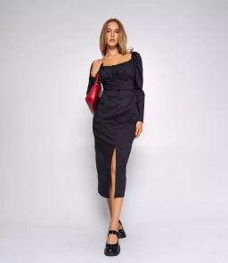 Платье #БШ2754, чёрный - Dommod фото 4