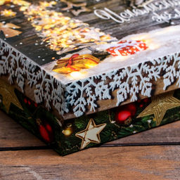 Цена за 5 шт. Подарочная коробка сборная Исполнения желаний, 16,5 х 12,5 х 5,2 см - UPAK LAND фото 15