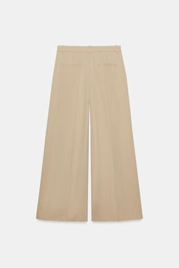 PANTAL?N WIDE LEG PLIEGUES ZW COLLECTION / Beige - Zara фото 7