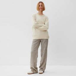 Джемпер женский MINAKU: Knitwear collection, бежевый, размер 50-52  фото 6