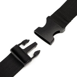 Ремень туристический, с крючками, черный, 140 см - Simaland фото 3