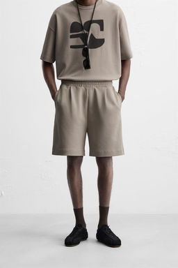 PLEATED TECHNICAL BERMUDA SHORTS - Zara фото 11