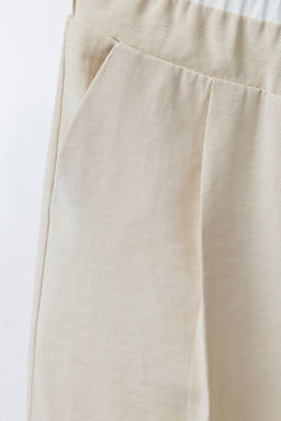 DOUBLE WAISTBAND WIDE-LEG TROUSERS - Zara фото 4