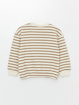 Bisiklet Yaka ?izgili Uzun Kollu K?z ?ocuk Sweatshirt - Waikiki фото 2