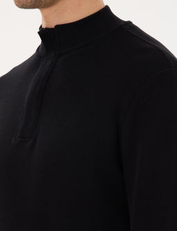 Siyah Regular Fit Sweatshirt - Pierre cardin фото 7
