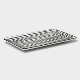 Блюдо Magistro Hypnose, 27×16.5×2 см, прямоугольное, фарфор, белое