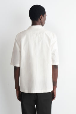 CAMISA DE ALGOD?N SLIM FIT CON CUELLO ABIERTO - H&m фото 6