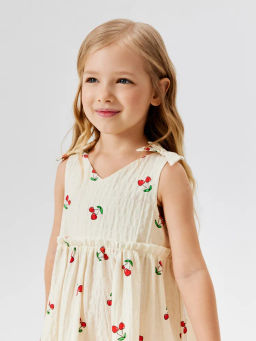 ACOOLA /  Платье детское для девочек Alcor белый принт  фото 8