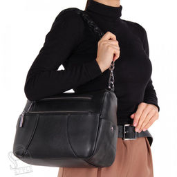 Сумка женская кожаная 0828 black Polina&Eiterou/30 в Новосибирске фото 2